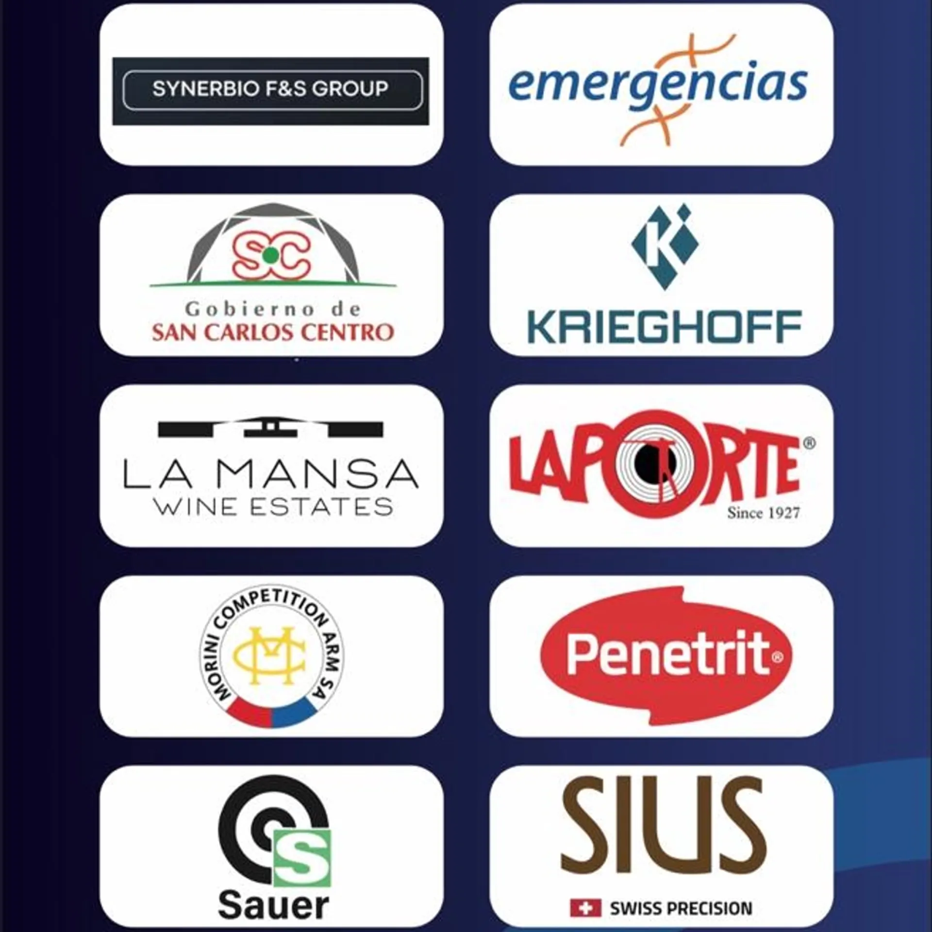 Gracias a los sponsors locales de la Copa del Mundo de la ISSF Buenos Aires 2025